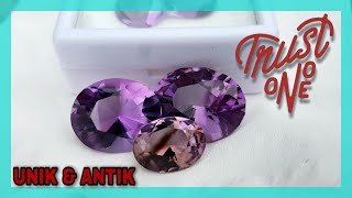 cara membedakan batu bungur / kecubung ungu asli dan palsu ( natural amethyst or syntetic amethyst )