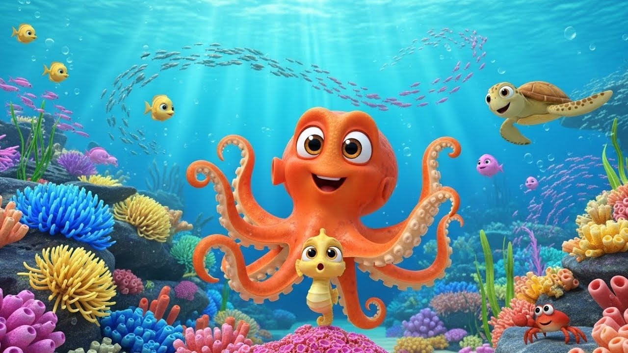 Swim Like a Seahorse Song for Kids | Learn Ocean Animals & Sing-Along Nursery Rhymes 🐠🧜‍♀️🎶