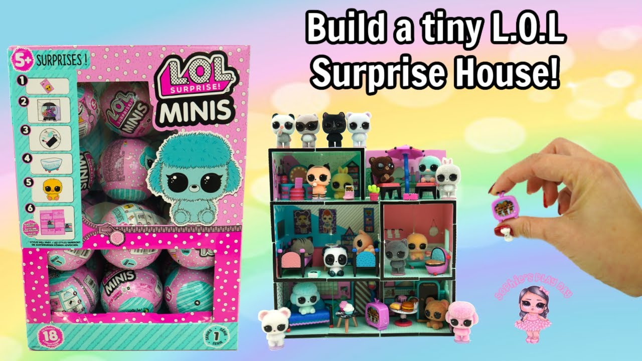 Lol Surprise Minis Full Box How To Build A Tiny L O L Surprise House Fully Furnished Youtube