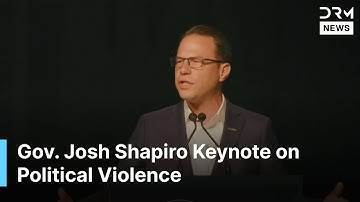FULL REMARKS: PA Gov. Shapiro Keynote on Political Violence at Eradicate Hate Summit | AC1G
