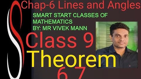 Theorem 6.7 Chapter 6 Lines and Angles Class 9 mathematics