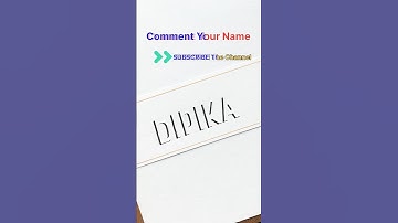 😍Comment Your Name | Shadow Writing #art #lettering #calligraphy #3d #shadow #shorts #trending