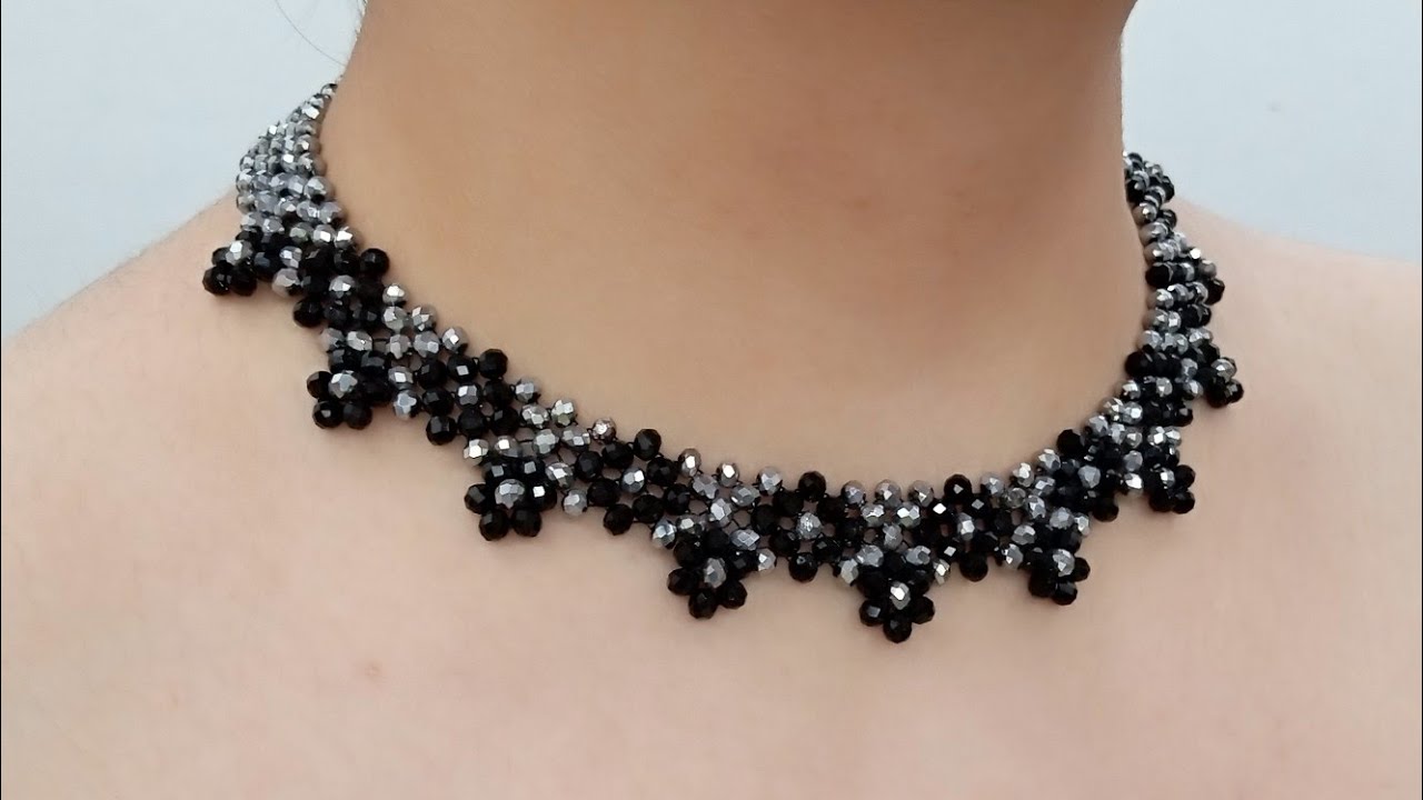 How To Make Necklace? | Beaded Necklace Making @Jewelry.Crystals #necklace #necklaces #jewellery 