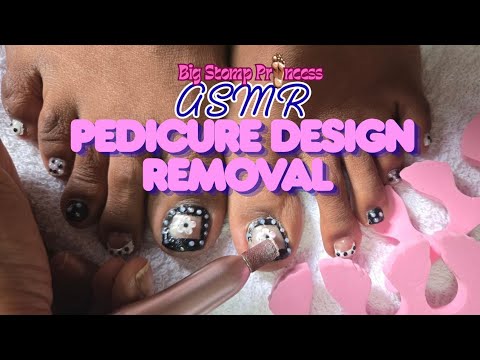 Live ASMR Toe Nail Design Removal! 💅🏾🦶🏾#giantessfeet #ASMR #pedicure