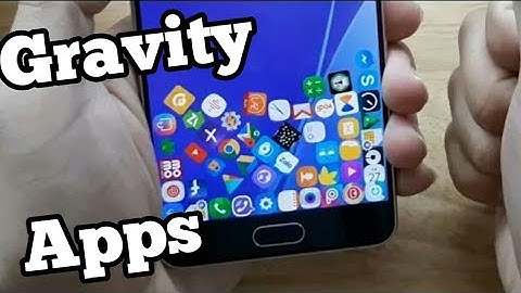 Make your icon fall by Gravity Android