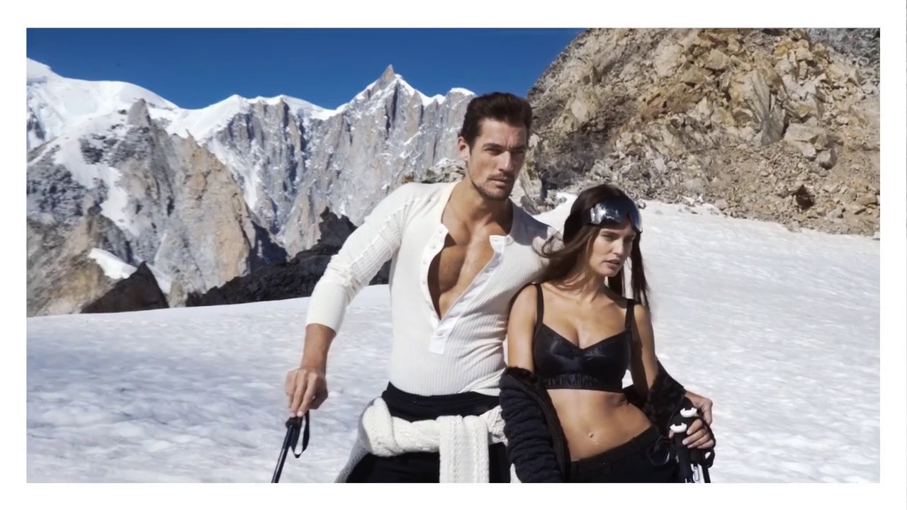 Bts David Gandy Y Bianca Balti Dolce Gabbana Light Blue Winter 16 Youtube