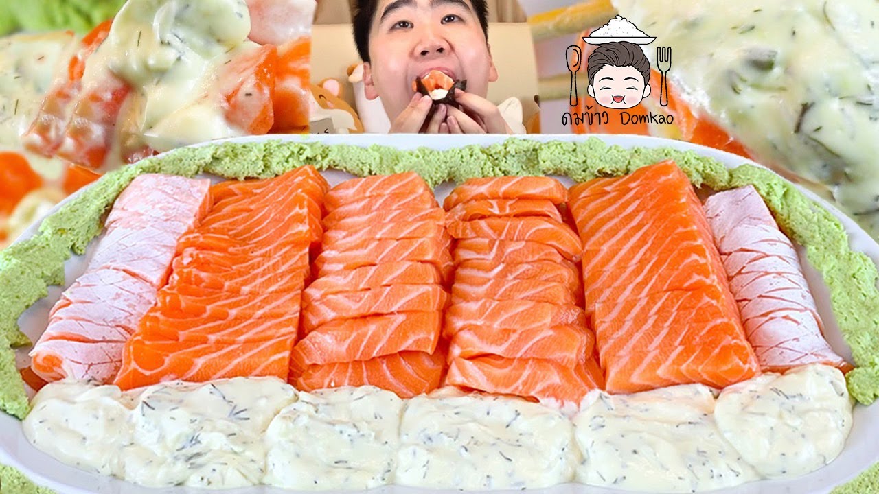 หนึ่งเดียวในไทย ! กินแซลมอนพรีเมียม 3 กิโล ท้องแซลมอน ครีมซอส แล่ปลาสวยจนอึ้ง | ดมข้าว