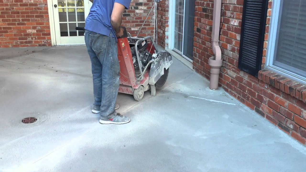 Using A Saw To Clean Expansion Joints YouTube