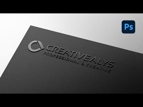 How to Create Card Embossed Logo Using PSD Mockup | Photoshop