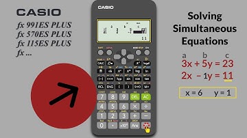 Casio fx-ES Plus: Solve System of Linear Equations (2 Unknowns) FAST!