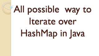 how to iterate map in java
