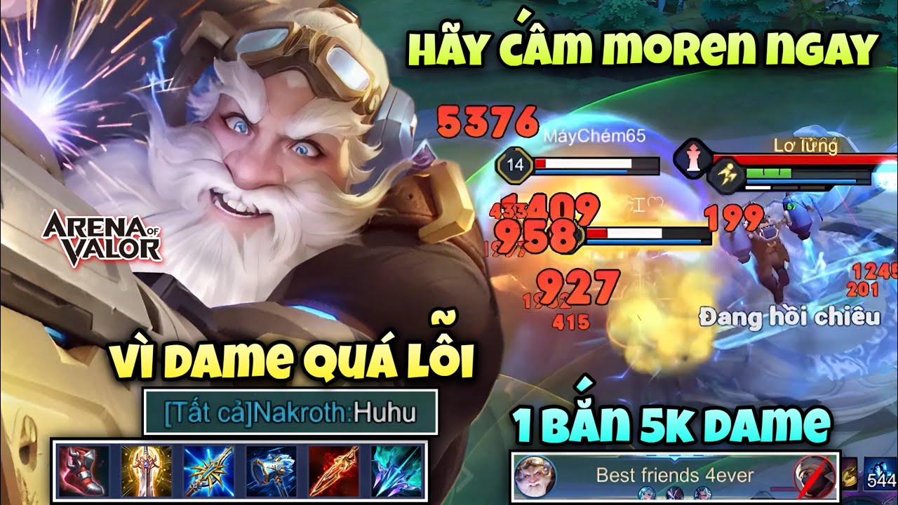 Hãy Cấm Moren Ngay Lập Tức Vì Sau Khi Tăng Sức Mạnh Thì Dame Quá Lỗi “ 1 Bắn 5K Dame “ Lụm Chuỗi Win