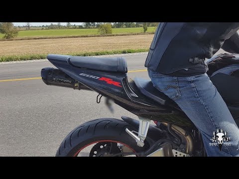 2003 CBR600RR Two Brothers Exhaust Sound FlyBy
