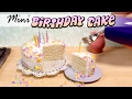 How To Miniature Birthday Cake Tutorial // DIY Miniature Food