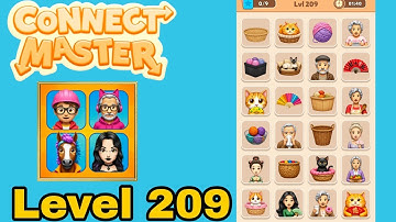 Connect master match puzzle level 209 solution walkthrough 
