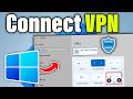 How to Connect my PC to a VPN
