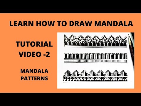 Learn how to draw mandala patterns| Learn how to draw mandala|Mandala for Beginners|mandala patterns