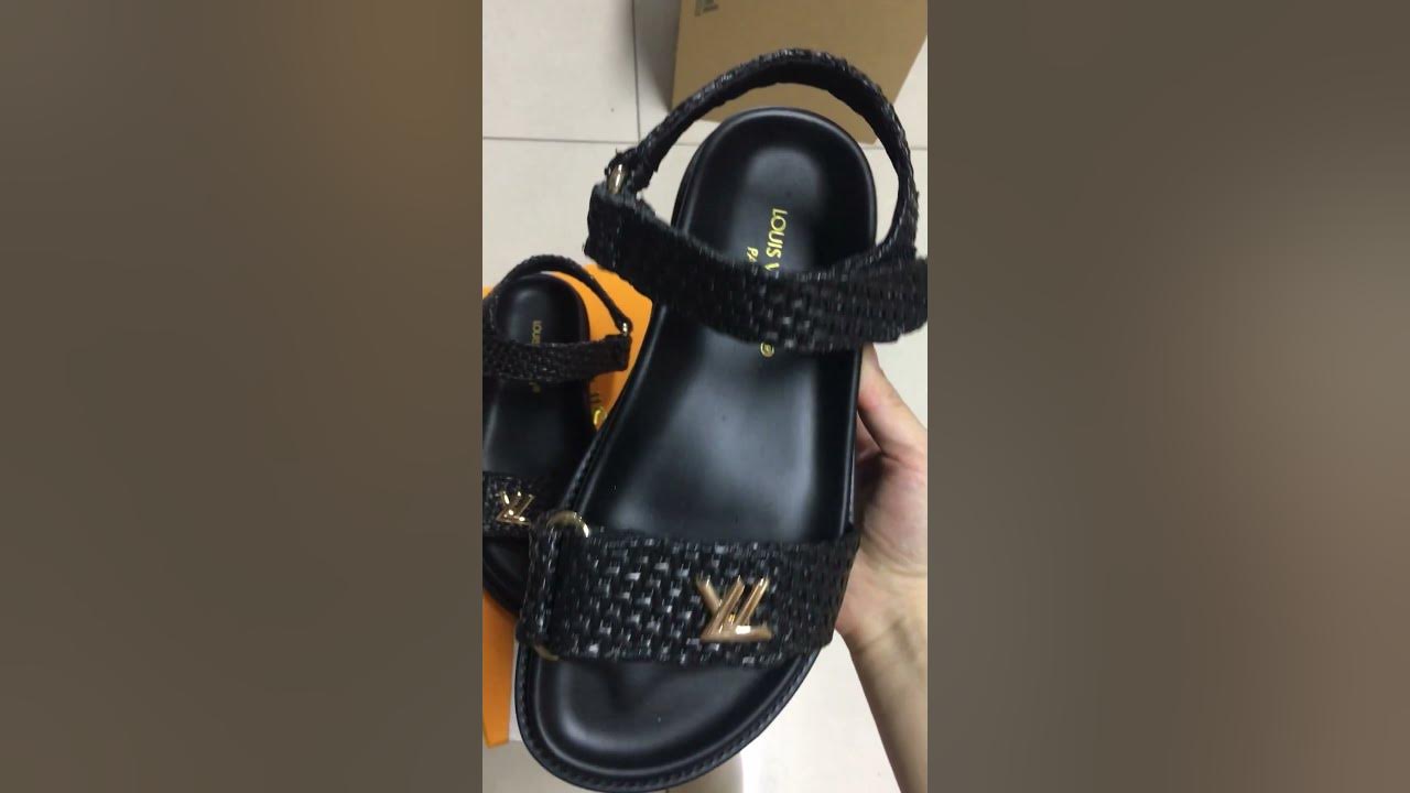 Louis Vuitton Unboxing: LV Sunset Comfort Flat Sandals #shorts  #louisvuitton #unboxingvideo 