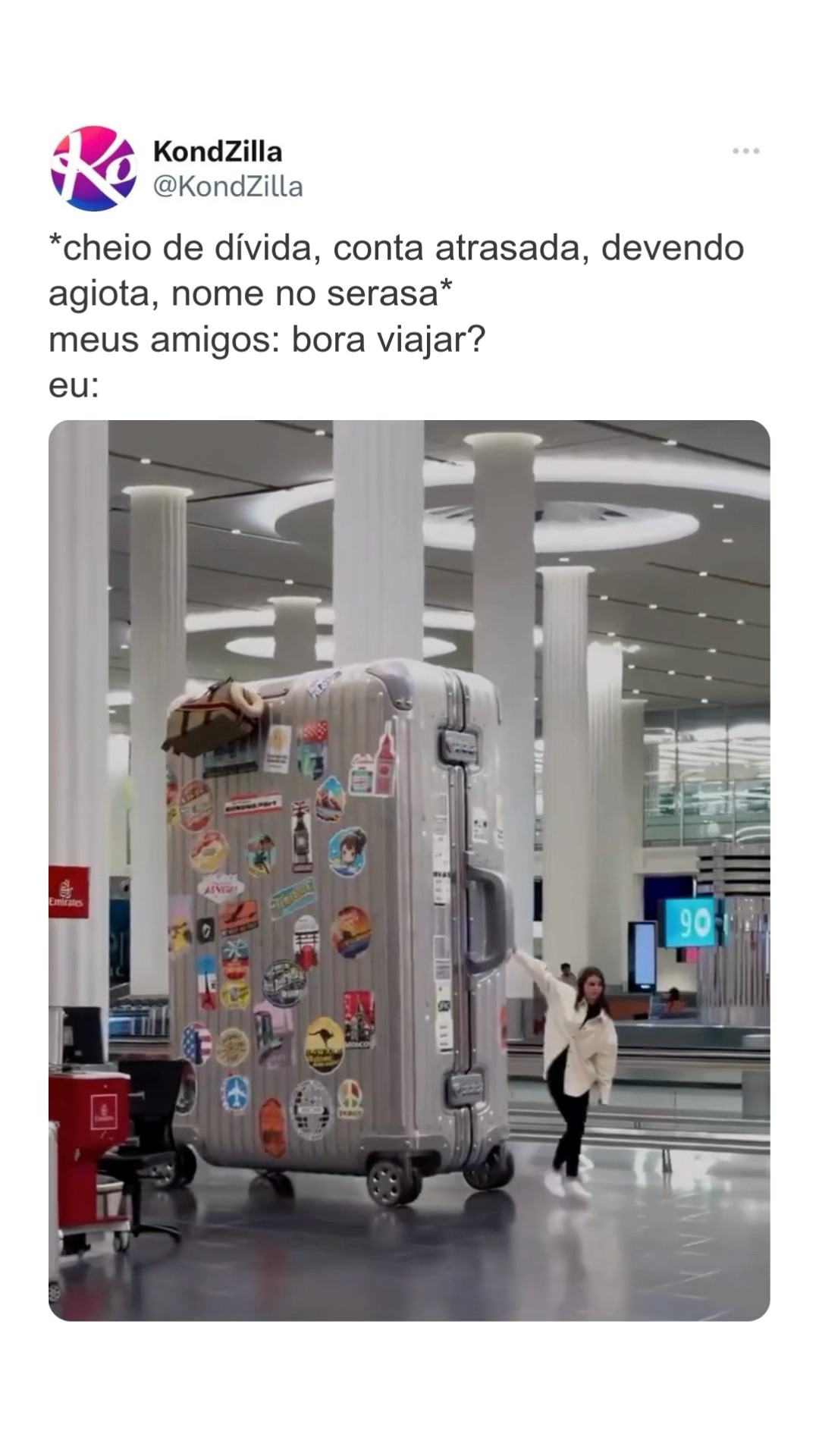 O que importa é ir viajar, pocas ?? #kondzilla