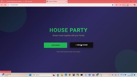 Music Room|Spotify API, React,JavaScript, django(Python),Sqlite( For professional portfolio purpose)