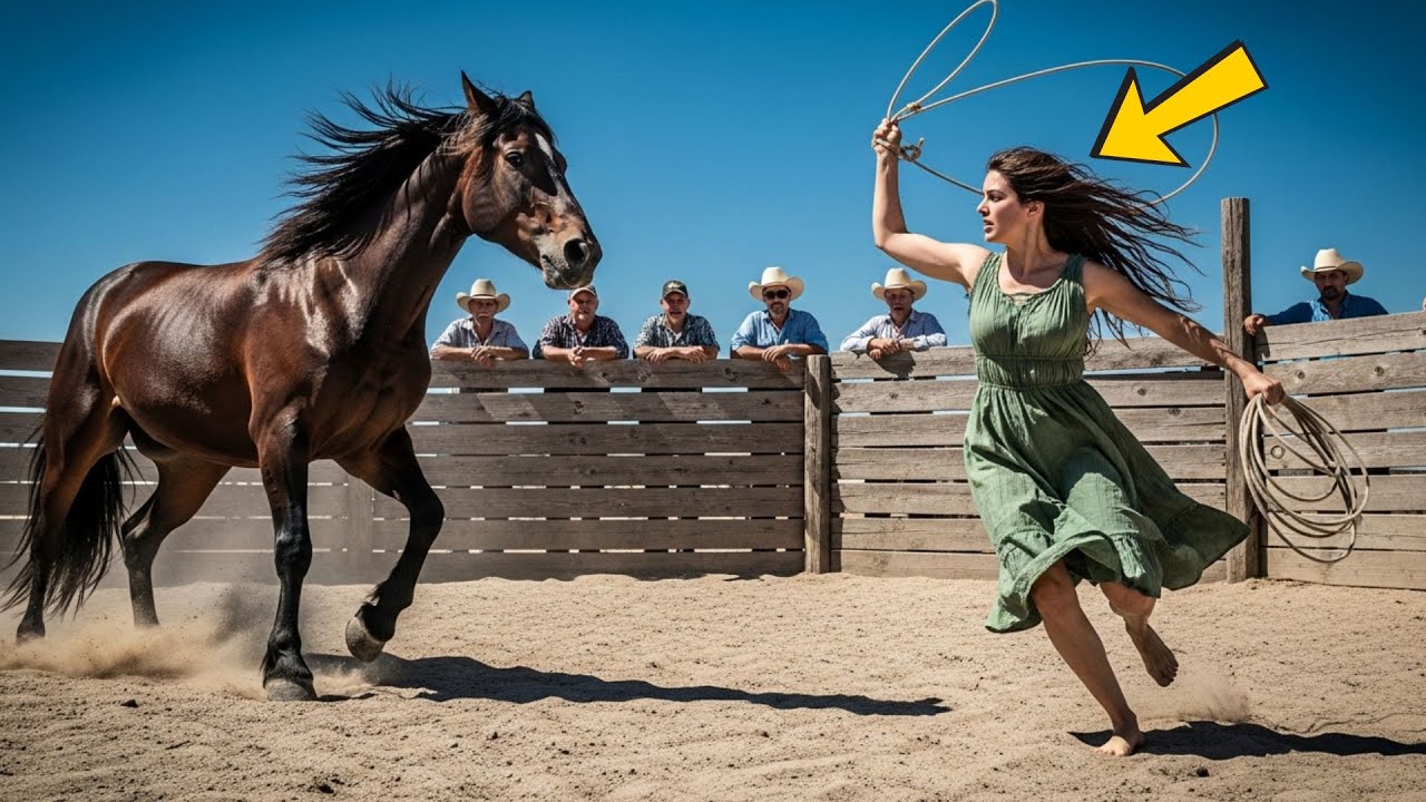 ESTABAN A PUNTO DE SACRIFICAR AL CABALLO SALVAJE… HASTA QUE UNA CHICA APARECIÓ DE REPENTE.