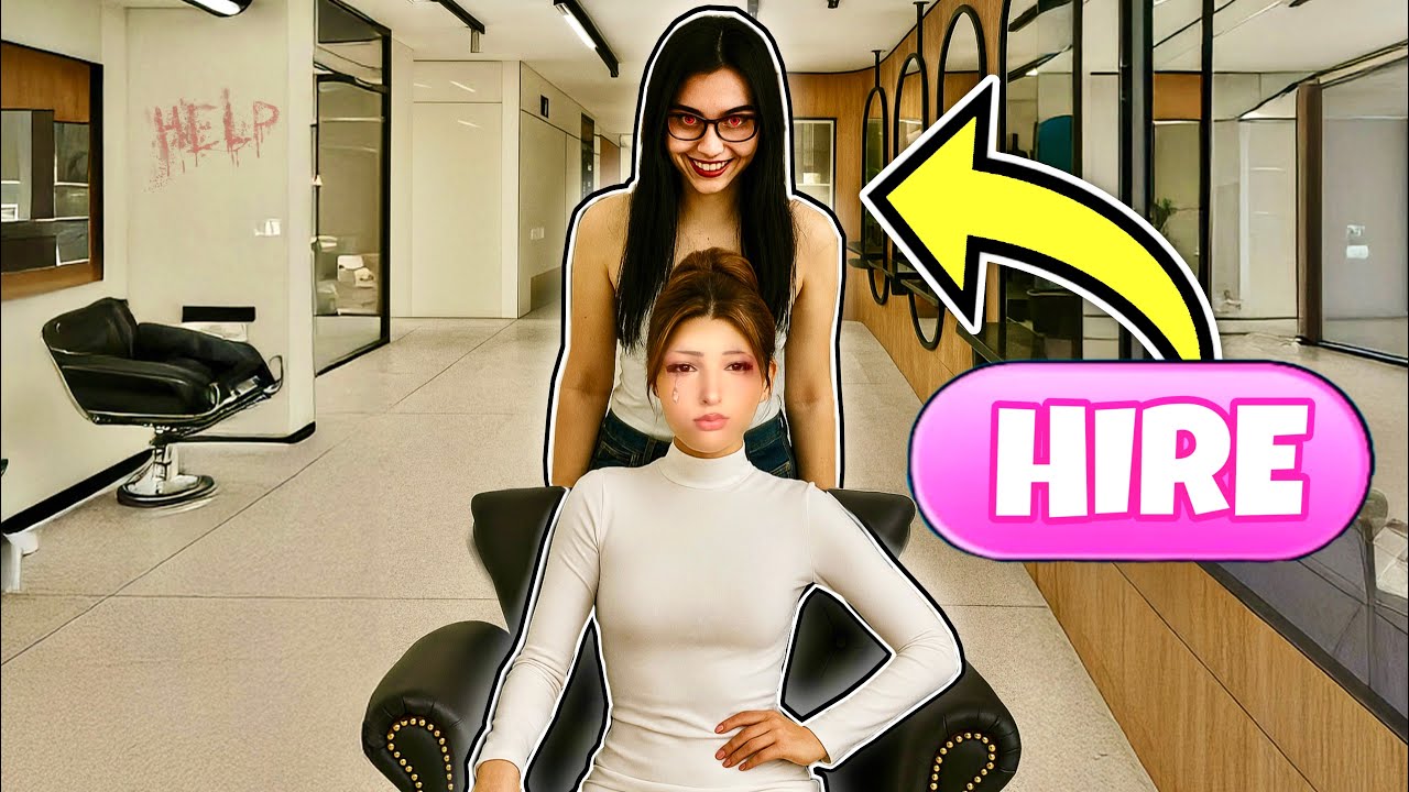 Lina TRAPPED LANA in her SALON in REAL LIFE..