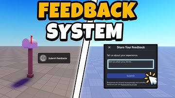 HOW TO MAKE A FEEDBACK SYSTEM | Roblox Studio