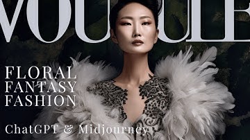 Floral Fantasy Fashion Collection | Created with ChatGPT,  Midjourney & Azure Speech Studio