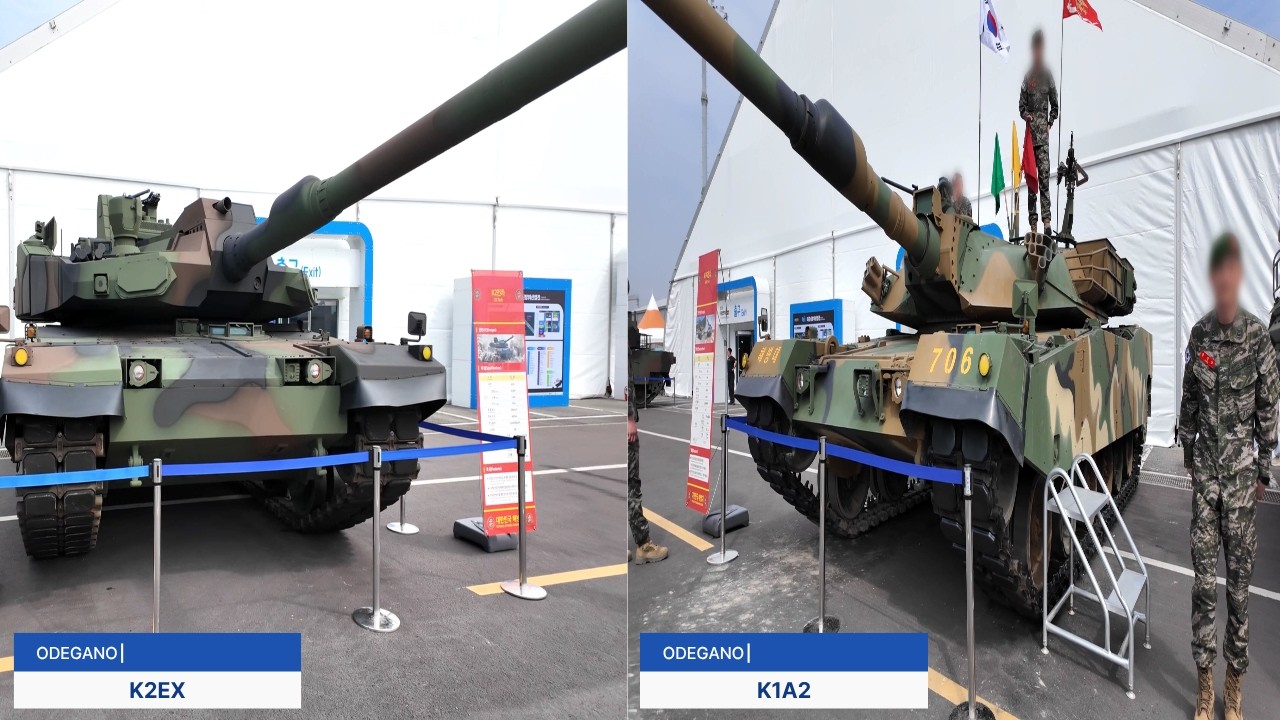 K2EX(수출형 버전) tank vs K1A2 tank(S. Korean marines) 해병대 / k2 전차 black ...