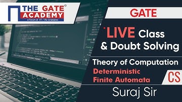 GATE Exam - Live Class & Doubt Solving | Deterministic Finite Automata | Theory of Computation