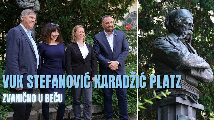 TRG VUKA  STEFANOVIĆA KARAĐIĆA ZVANIČNO U BEČU