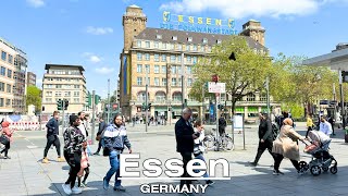 Evening walk in Essen, Germany [4K, 60fps] | Essen Original Festival 2023
