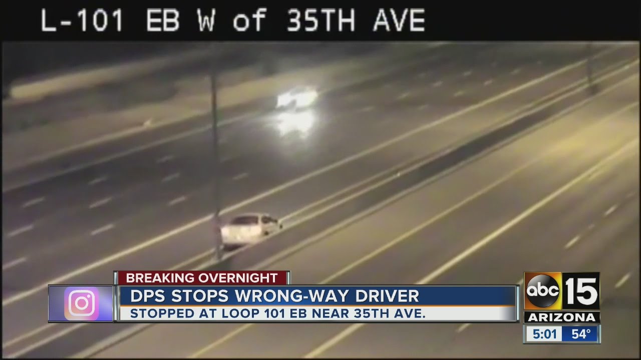 DPS stops wrong-way driver on Loop 101 eastbound near 35th Avenue ...