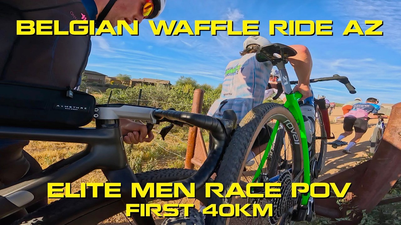Belgian Waffle Ride AZ // Men's Elite // First 40km Onboard POV Footage