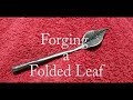 Forging a Folded Leaf.