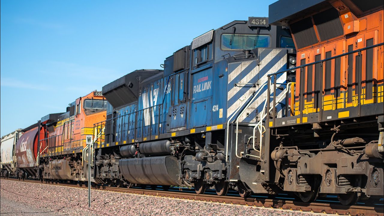BNSF Central Valley Trains with H1, Warbonnet, & MRL