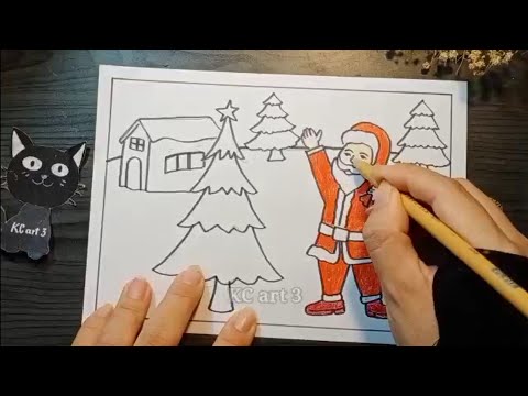 Video Vẽ tranh Lễ Hội Noel - Lễ hội giáng sinh - youtube