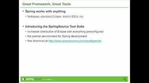 Getting Started with Spring and SpringSource Tool Suite (STS) Part 5