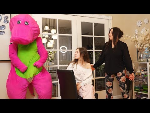 I Taught My Mom The Barney Remix Dance!