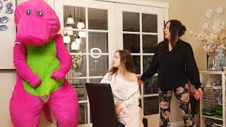 I Taught My Mom The Barney Remix Dance