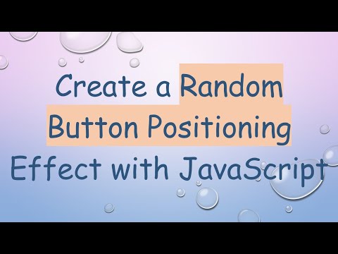 Create a Random Button Positioning Effect with JavaScript