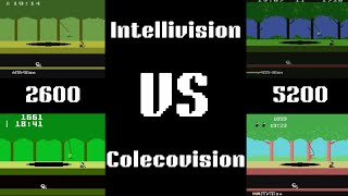 All Atari 2600 Vs 5200 Vs Intellivision Vs Colecovision Games Compared Side By Side