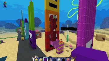 Minecraft Numberblocks Counting Spongebob