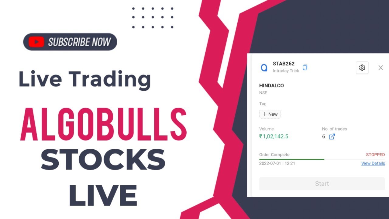 algobulls Images High Quality Grahic Algobulls live Market Trading 100% automation | Stocks Intraday algo ...