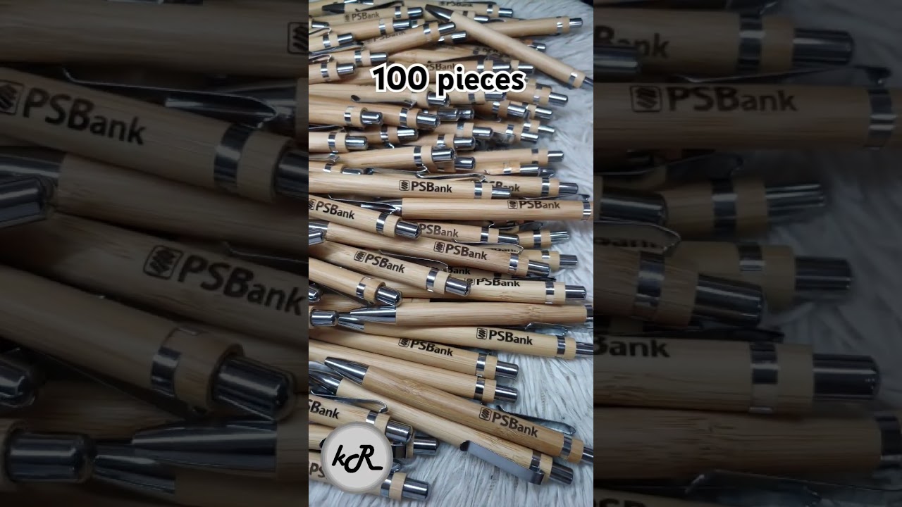 PERSONALIZED BAMBOO PEN 100PCS 
