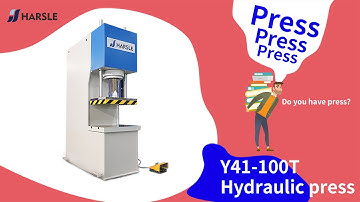 Y41-100T C-Frame Hydraulic Press Machine, HARSLE Single-column press