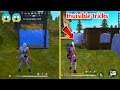 New invisible tricks by using zipline and launchpad - garena free fire 👻👻