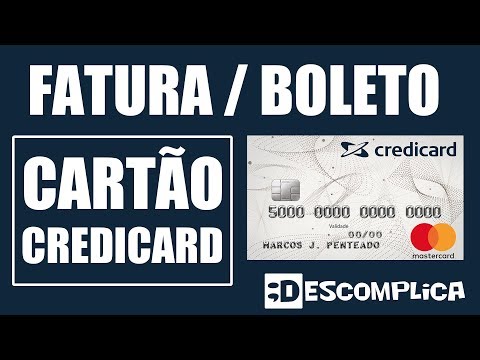 Fatura Boleto Cartão Credicard 2021