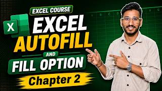 Excel Course | Chapter -2 | EXCEL AUTOFILL #excelcourse