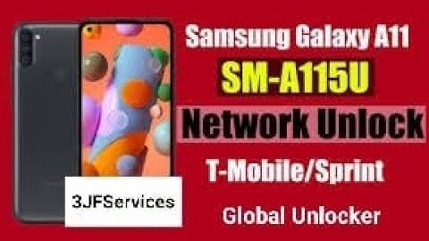 How to Unlock Samsung Galaxy A11 SM-A115U T-Mobile Unlock (Boost/Sprint/Verizon).